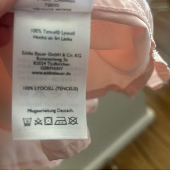 Pale Pink Eddie Bauer Long-sleeved Shirt - Picture 7 of 7